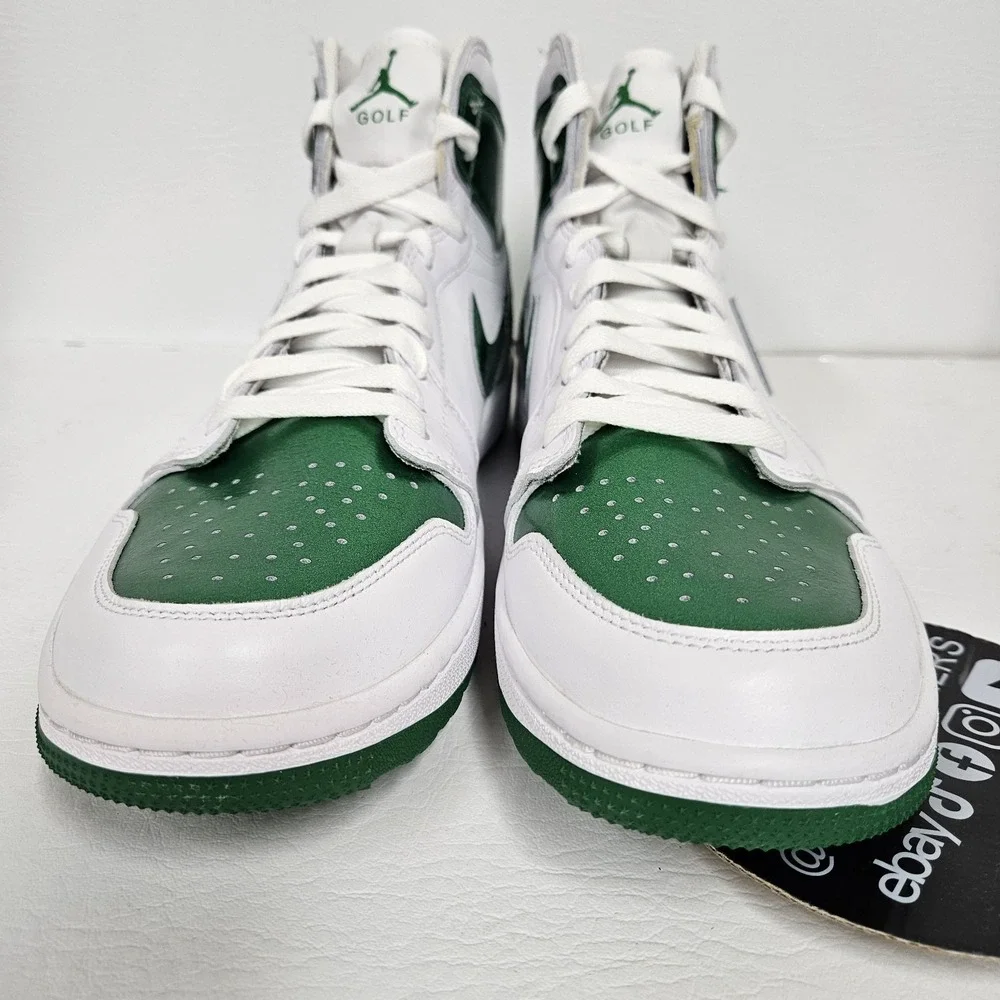 Nike Air Jordan 1 High Golf Pine Green White DQ0660-130 Men's Size 10